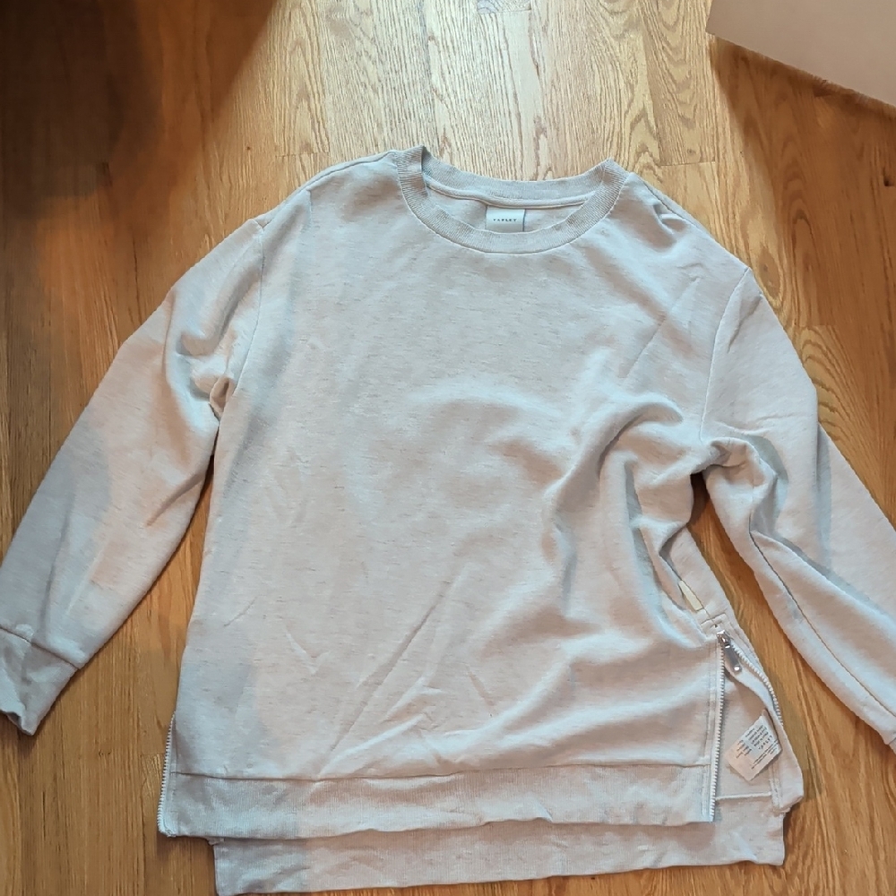 Varley Charter Sweat Ivory Marl